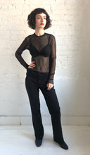 Load image into Gallery viewer, mesh top - crew neck - long sleeves