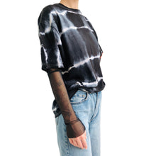 Load image into Gallery viewer, THE MESH CROP TOP - CREW NECK - LONG SLEEVE