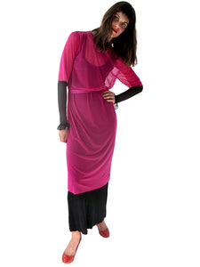 THE MESH T-SHIRT DRESS - CREW NECK