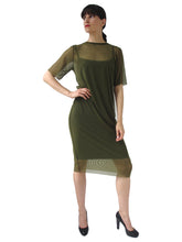 Load image into Gallery viewer, THE MESH T-SHIRT DRESS - SCOOP NECK