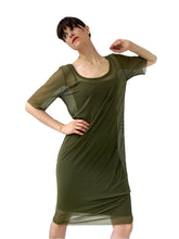 Load image into Gallery viewer, THE MESH T-SHIRT DRESS - SCOOP NECK